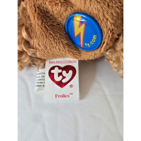 TY Beanie Baby 2.0 - FROLICS the Dog 5.5" NEW with Tags - Picture 7 of 10